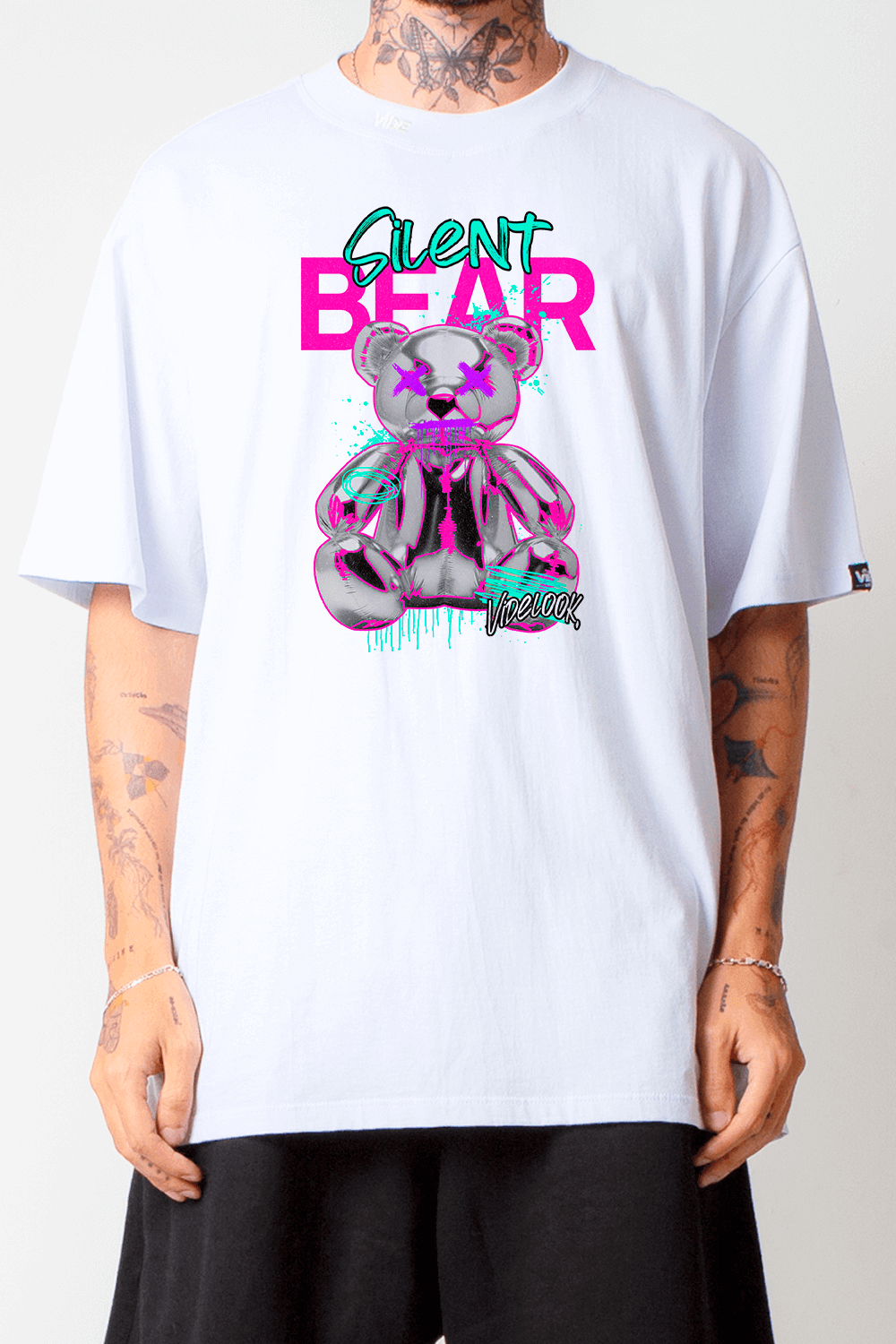 ♥未開封VaundyTシャツ 愛知Ver.♥ Camiseta Oversized Silent Bear Off White